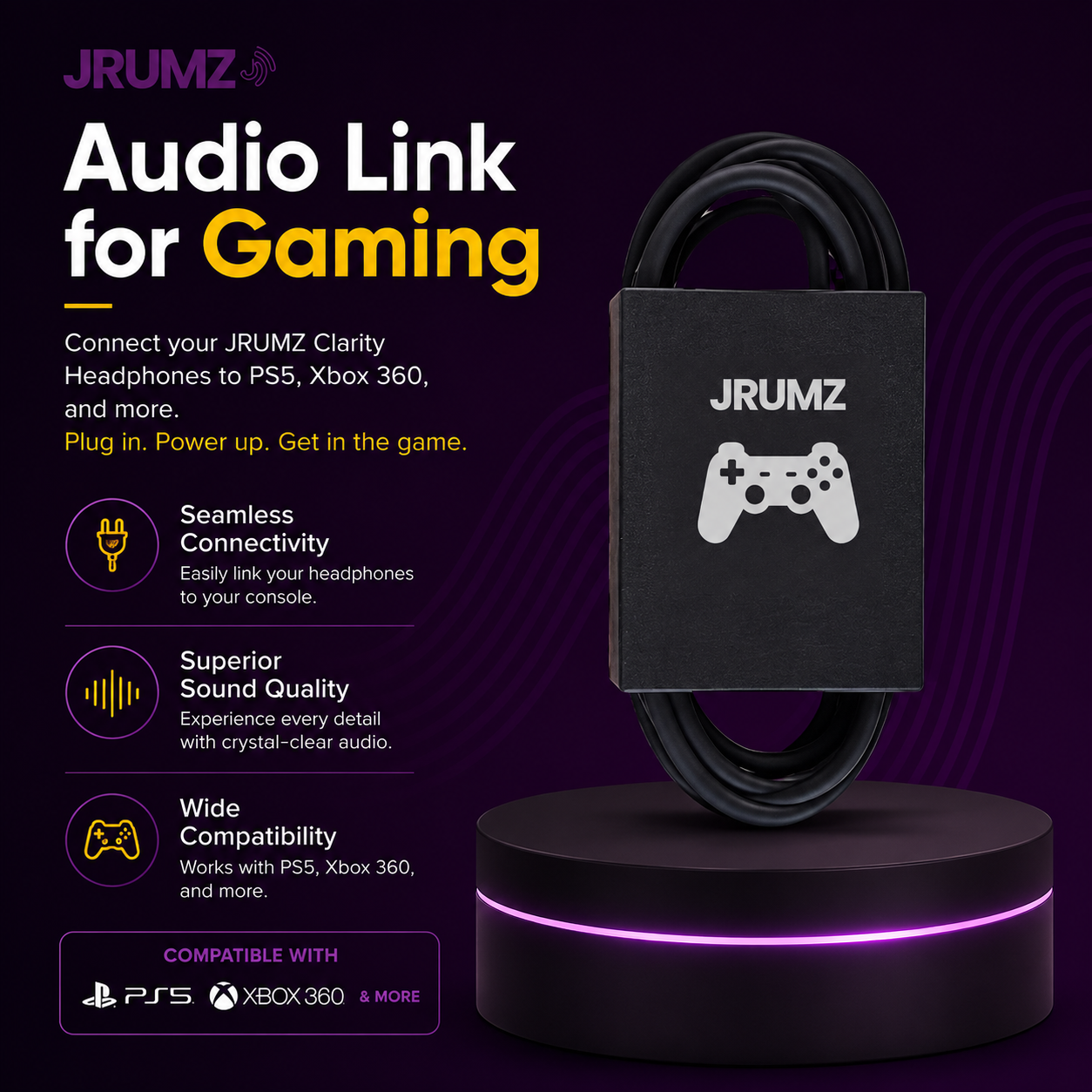 Jrumz GameLink™ Gaming Audio Cable