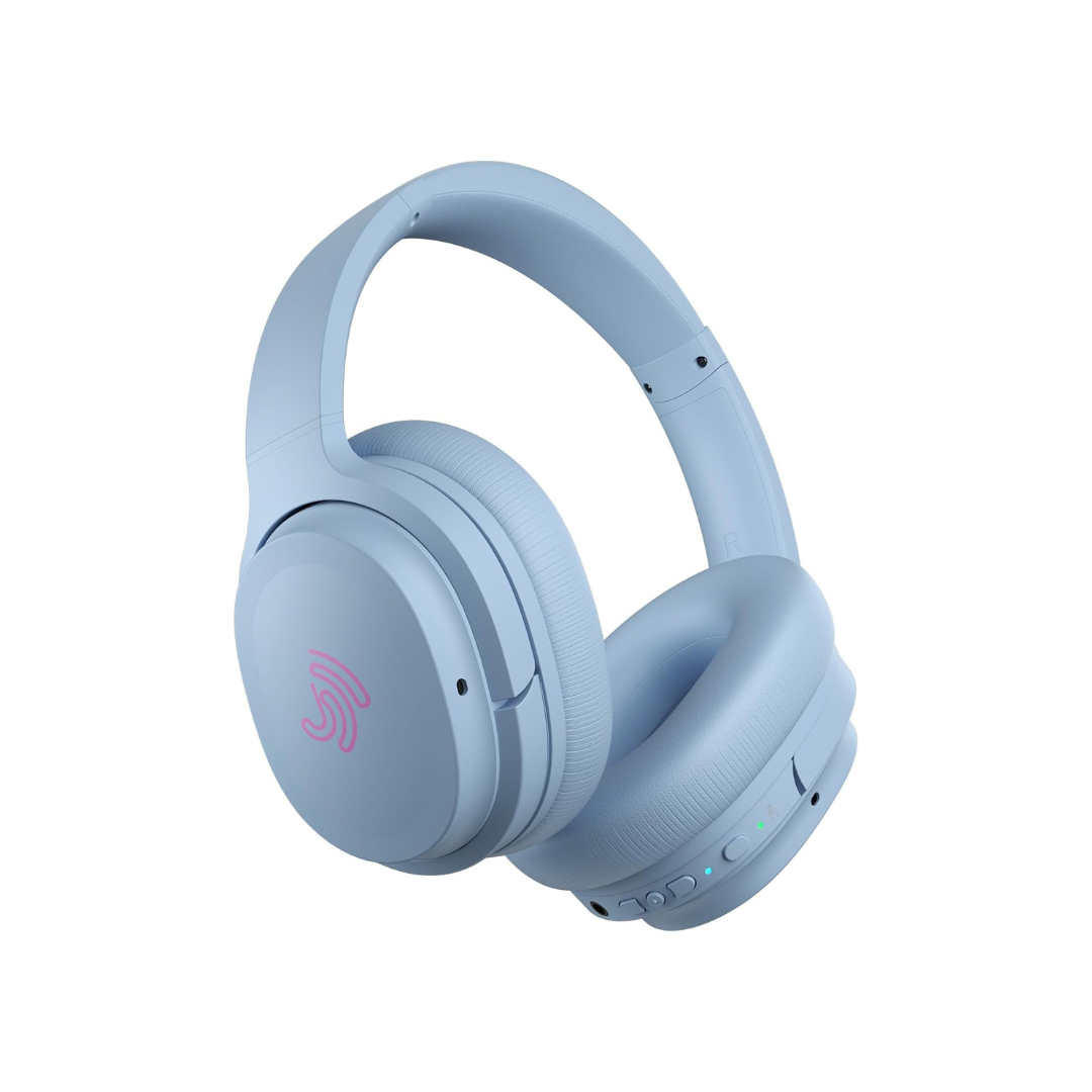 Clarity CL01 Noise Canceling Headphones with Travel Case- Blue