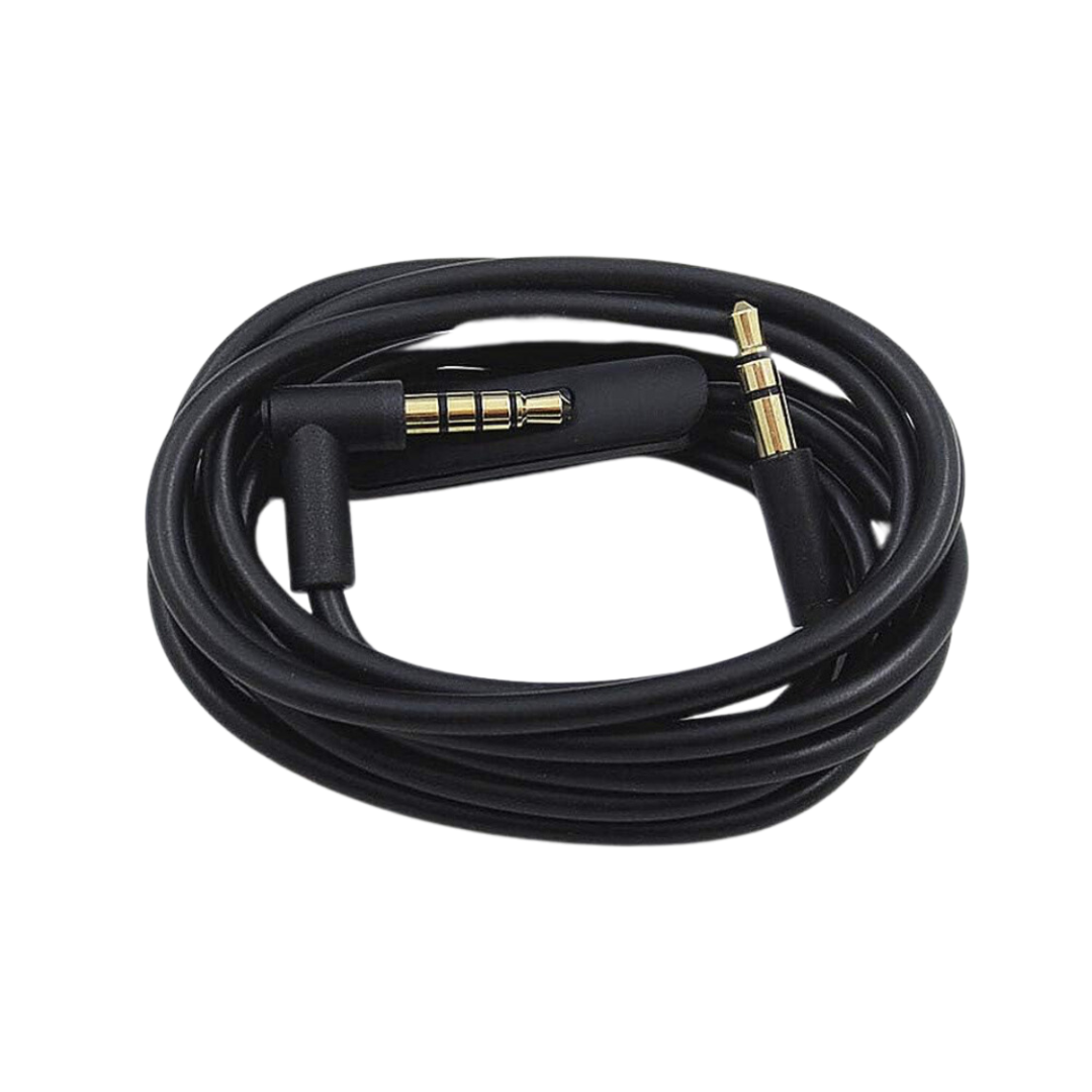 Jrumz GameLink: Black Audio Cable with Mic & Volume Control for Gaming Controller