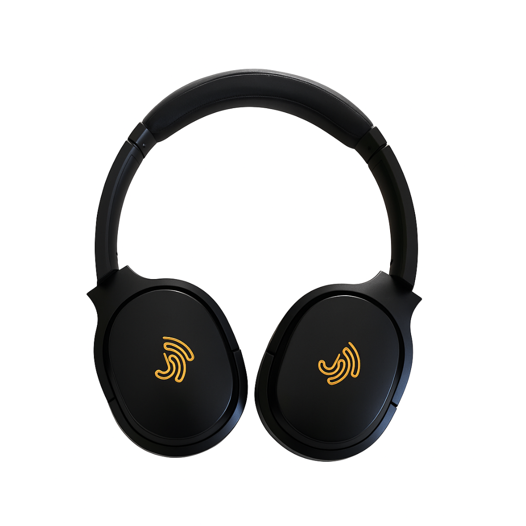 Clarity CL01 Noise Canceling Headphones with Travel Case- Black