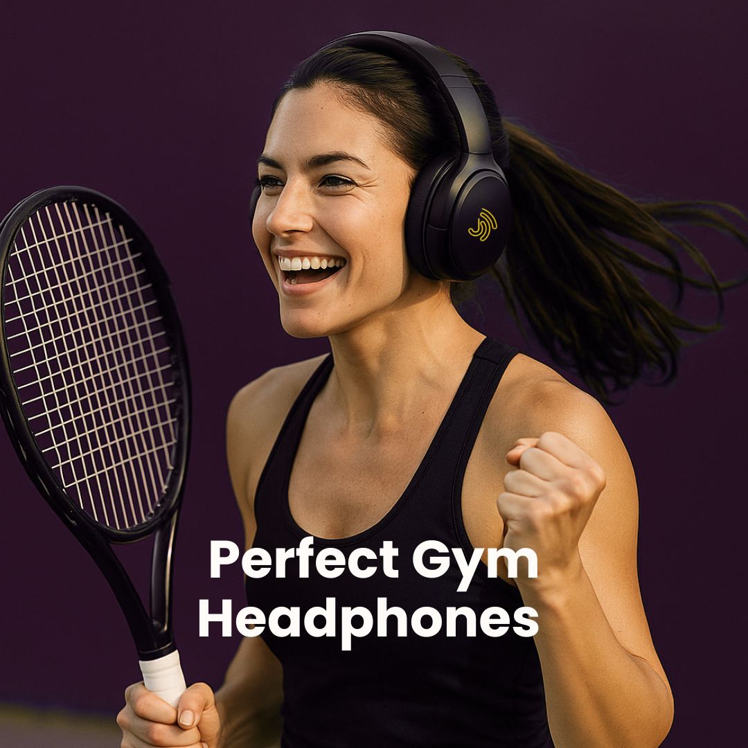 Clarity CL01 Noise Canceling Headphones with Travel Case- Black