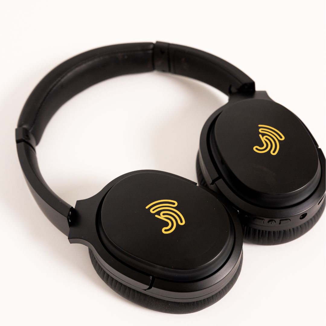 Clarity CL01 Noise Canceling Headphones with Travel Case- Black