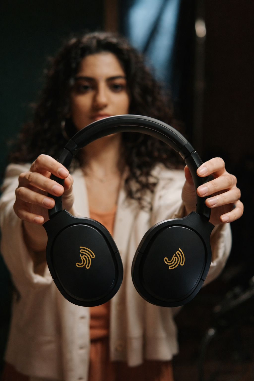 Clarity CL01 Noise Canceling Headphones with Travel Case- Black