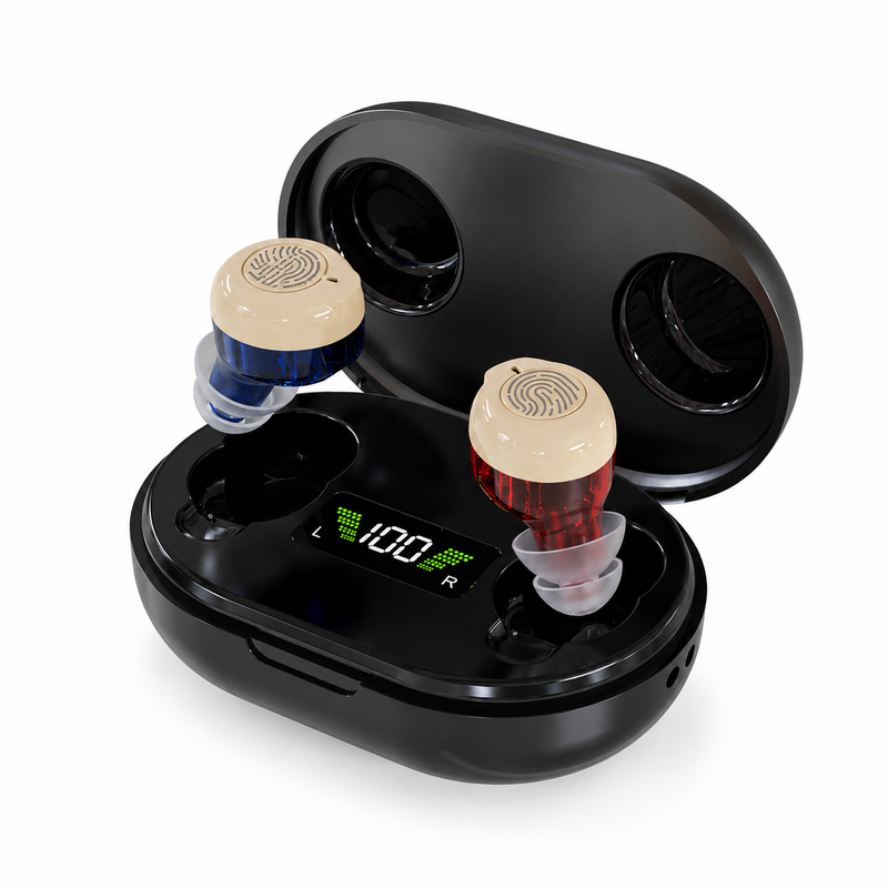 Audiologist-Selected CIC Rechargeable OTC Hearing Aids