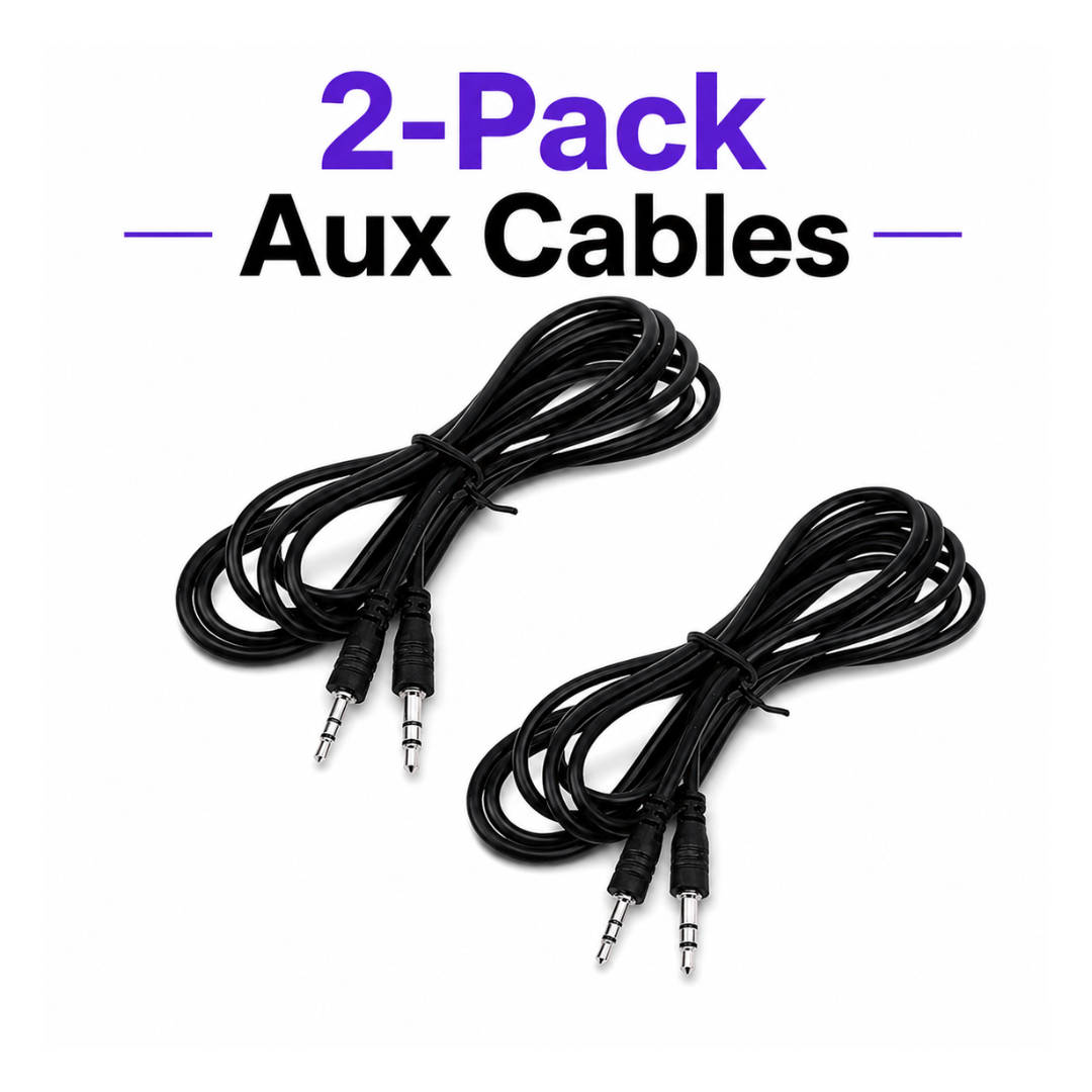 3.5mm AUX Audio Cable for headphones (2-Pack)