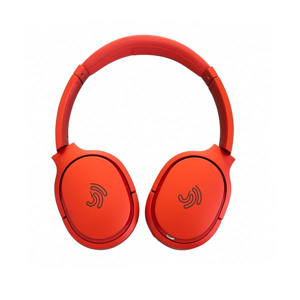 Clarity CL01 Noise Canceling Headphones with Travel Case- Red