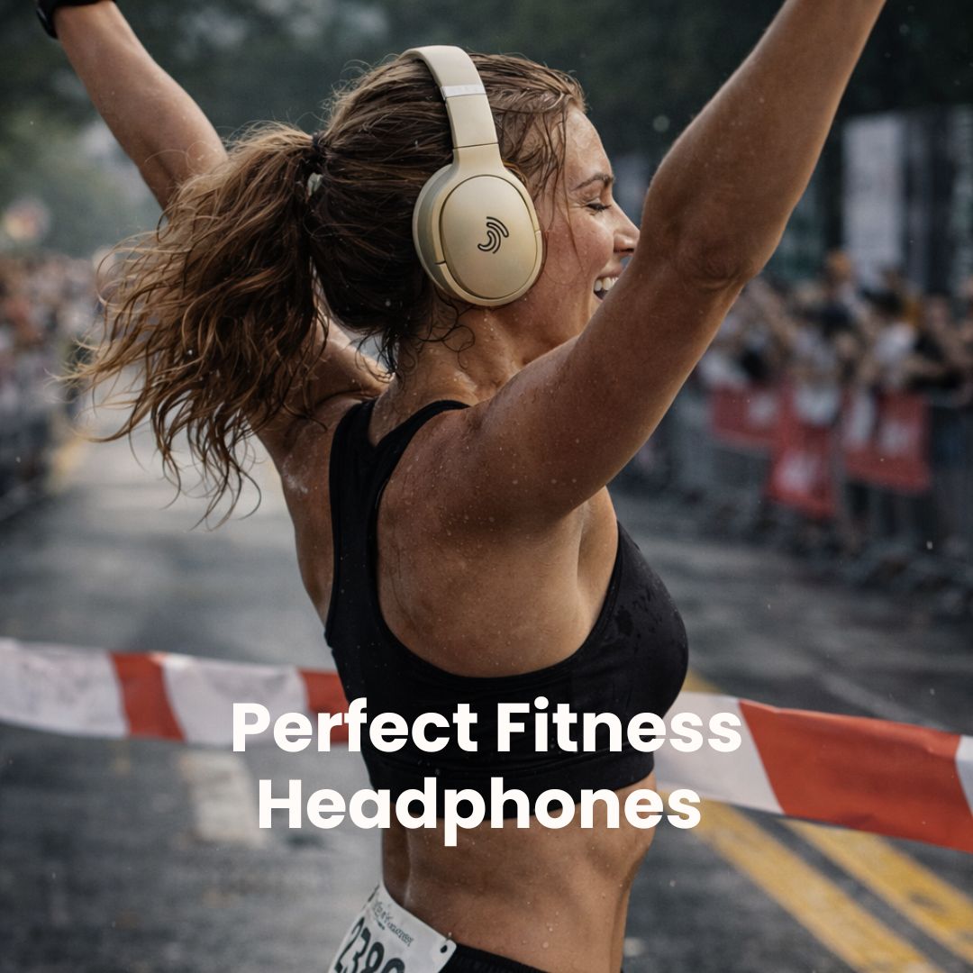 Clarity CL01 Noise Canceling Headphones with Travel Case- Gold