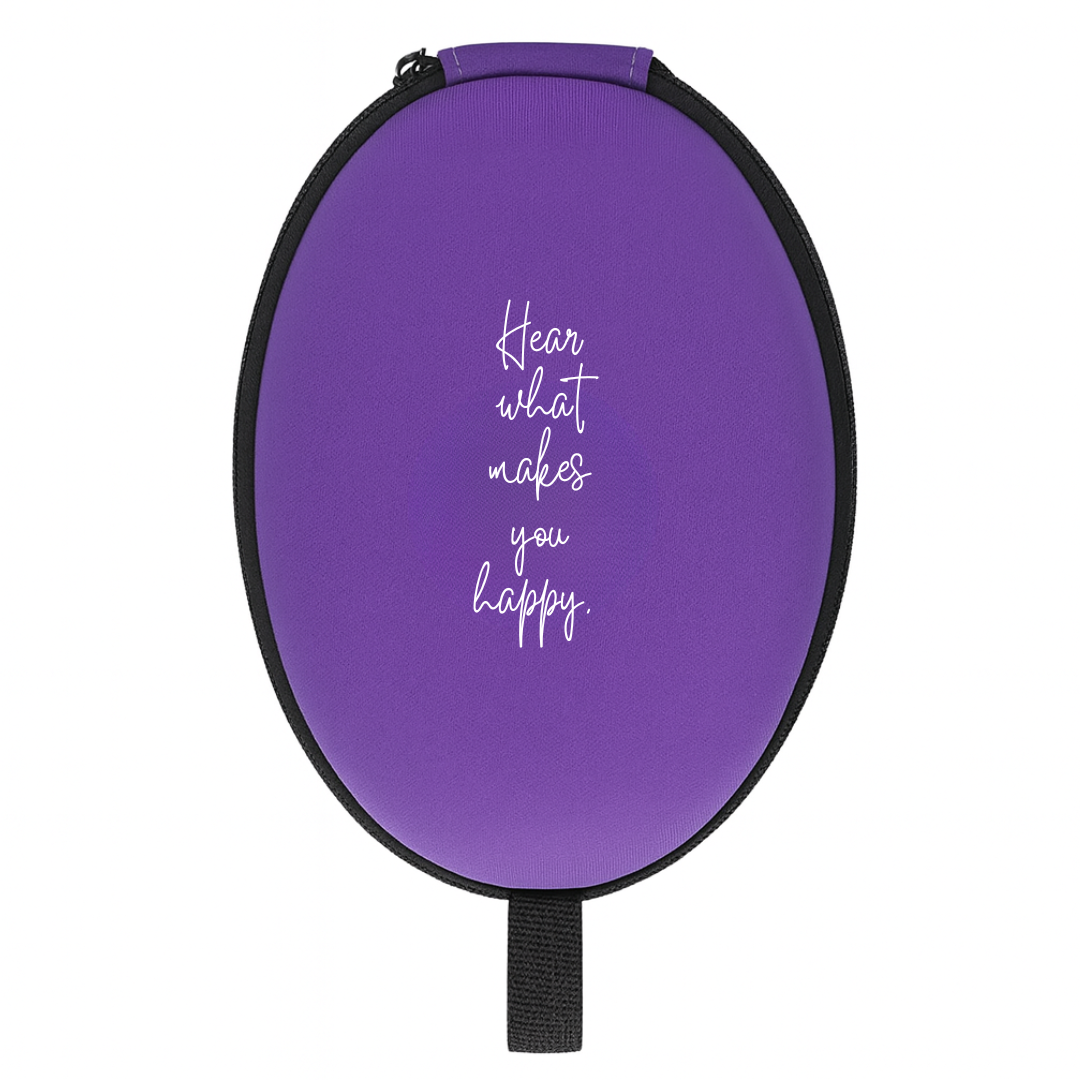 Headphone Travel Case for Headphones, Cables, & Wireless Bluetooth Headphones with Clip