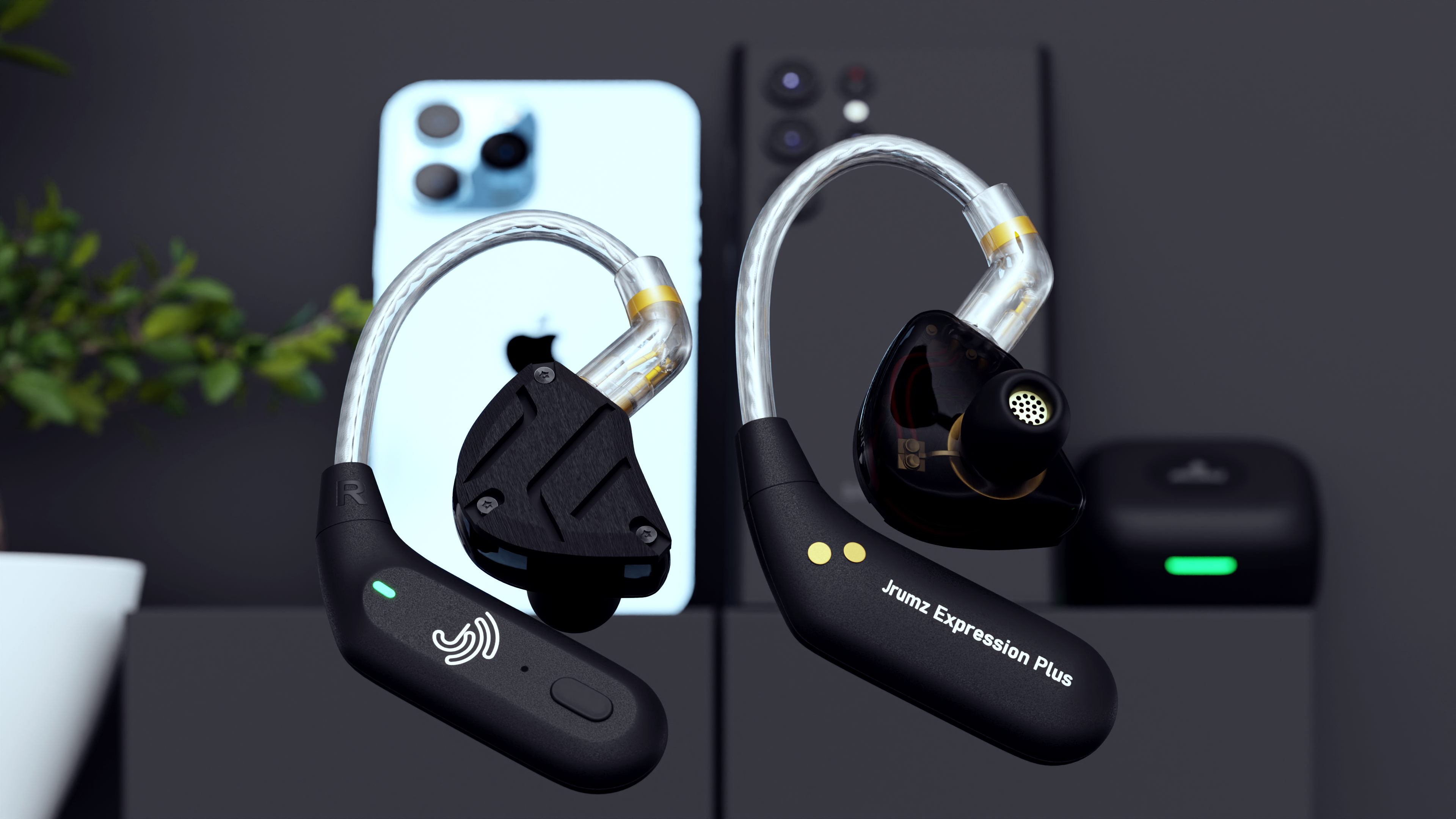 Jrumz Bluetooth Adapters with Charging case ONLY (Earphones not included)